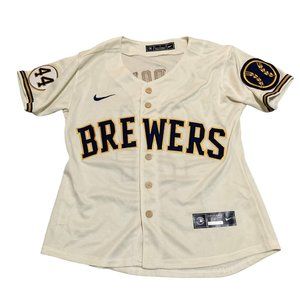 Milwaukee Brewers Nike Official Replica Jersey- HANK AARON - 44- RARE!
